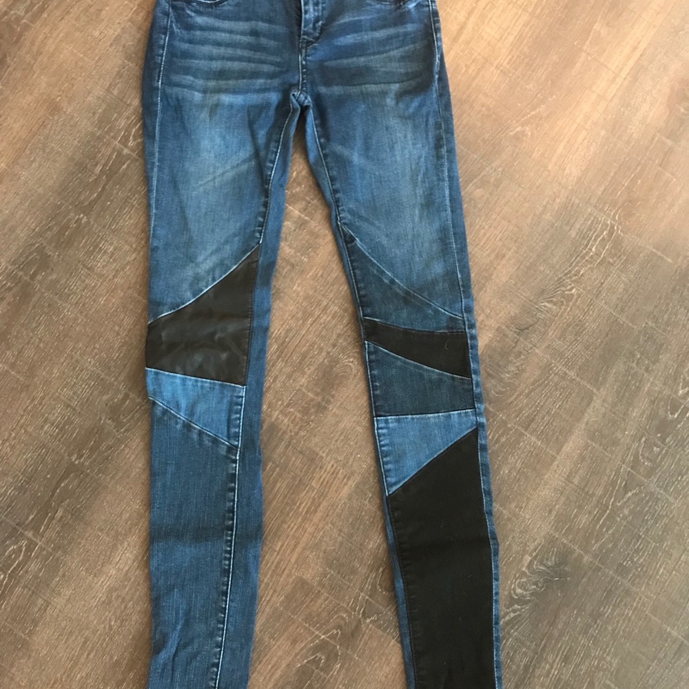 Patchwork skinnies